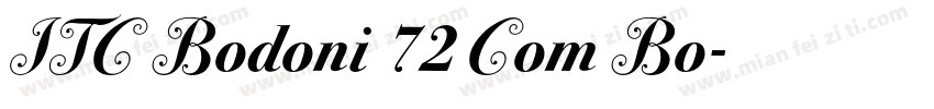 ITC Bodoni 72 Com Bo字体转换
